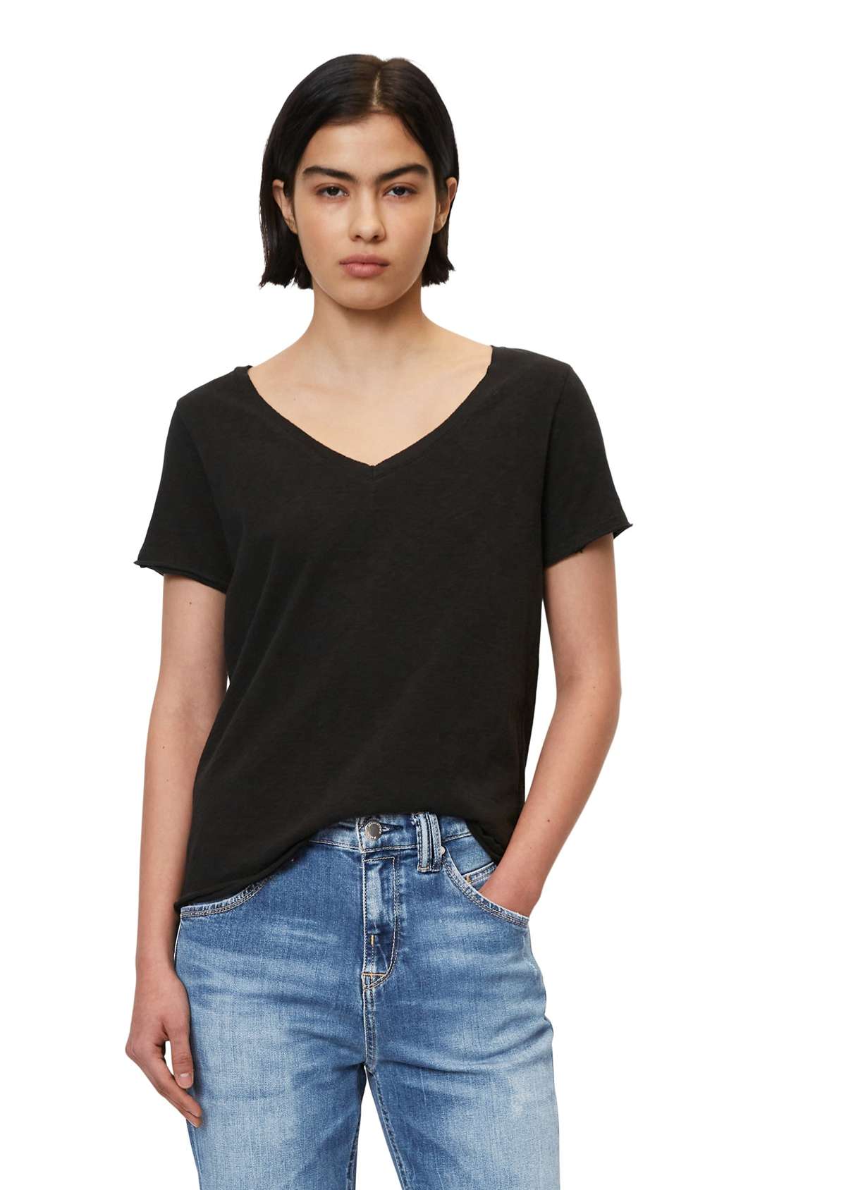 футболка aus Organic Cotton Slub Jersey