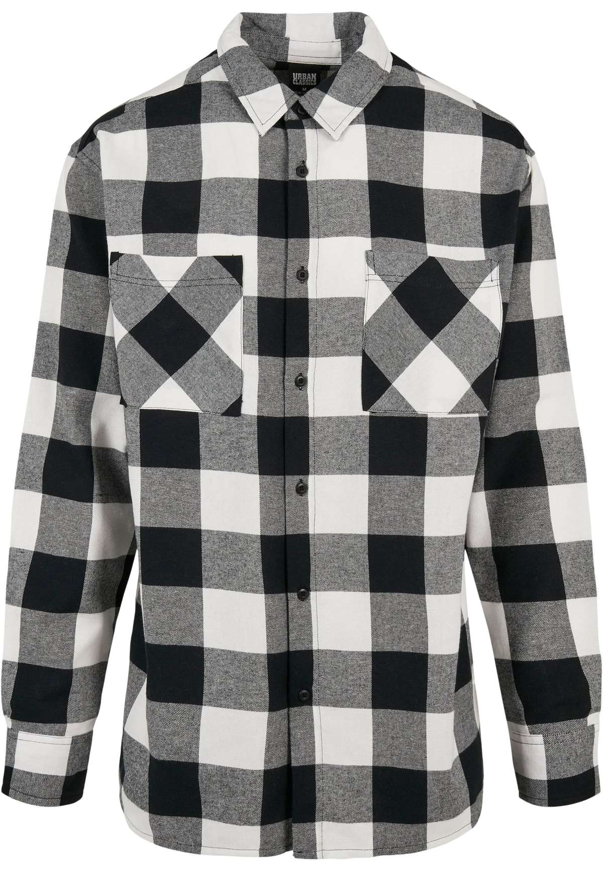 Рубашка с длинным рукавом Urban Classics Herren Long Oversized Checked Shirt