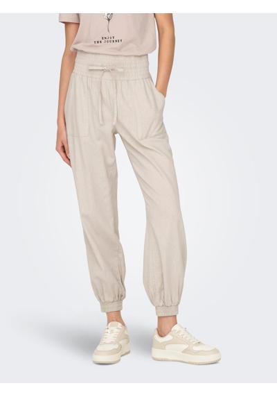брюки-джоггеры ONLPALMA REG STR LINEN MIX TRACK PNT