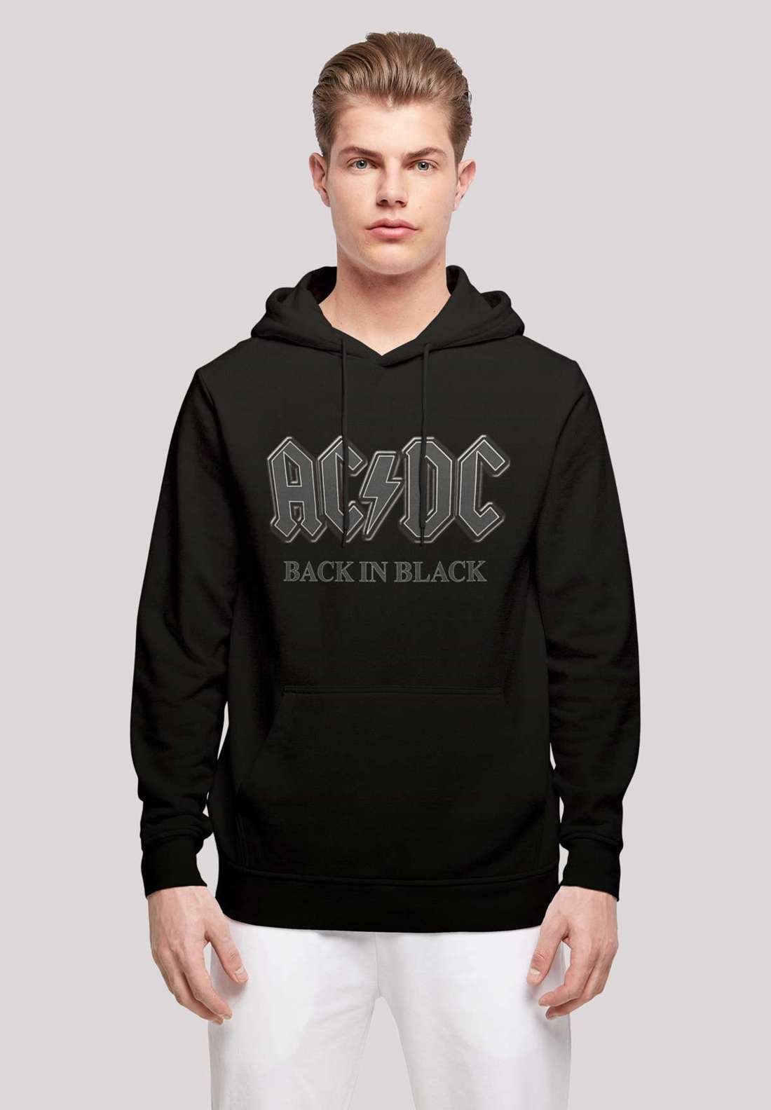 Толстовка с капюшоном ACDC Back in Black Rock Music Band