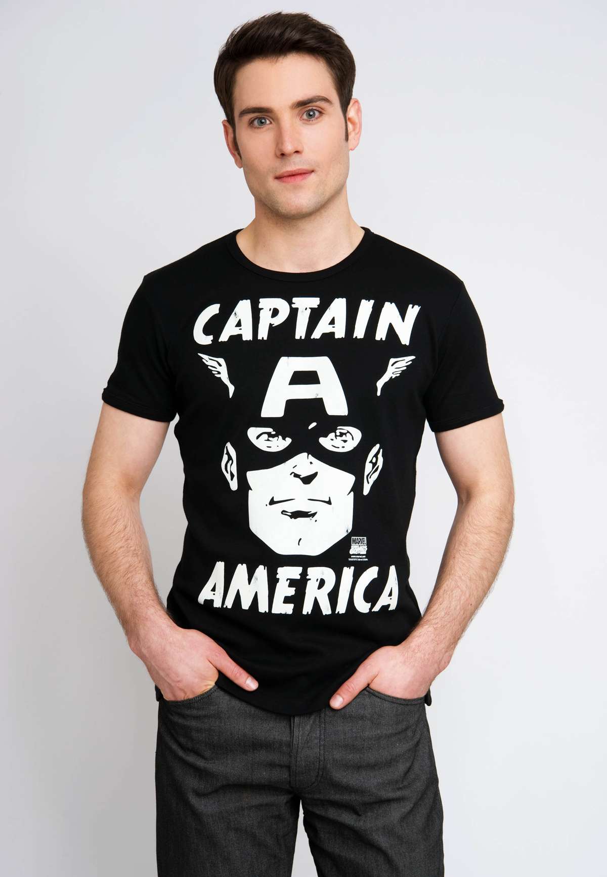 футболка с принтом «Капитан Америка» Captain America - Portrait