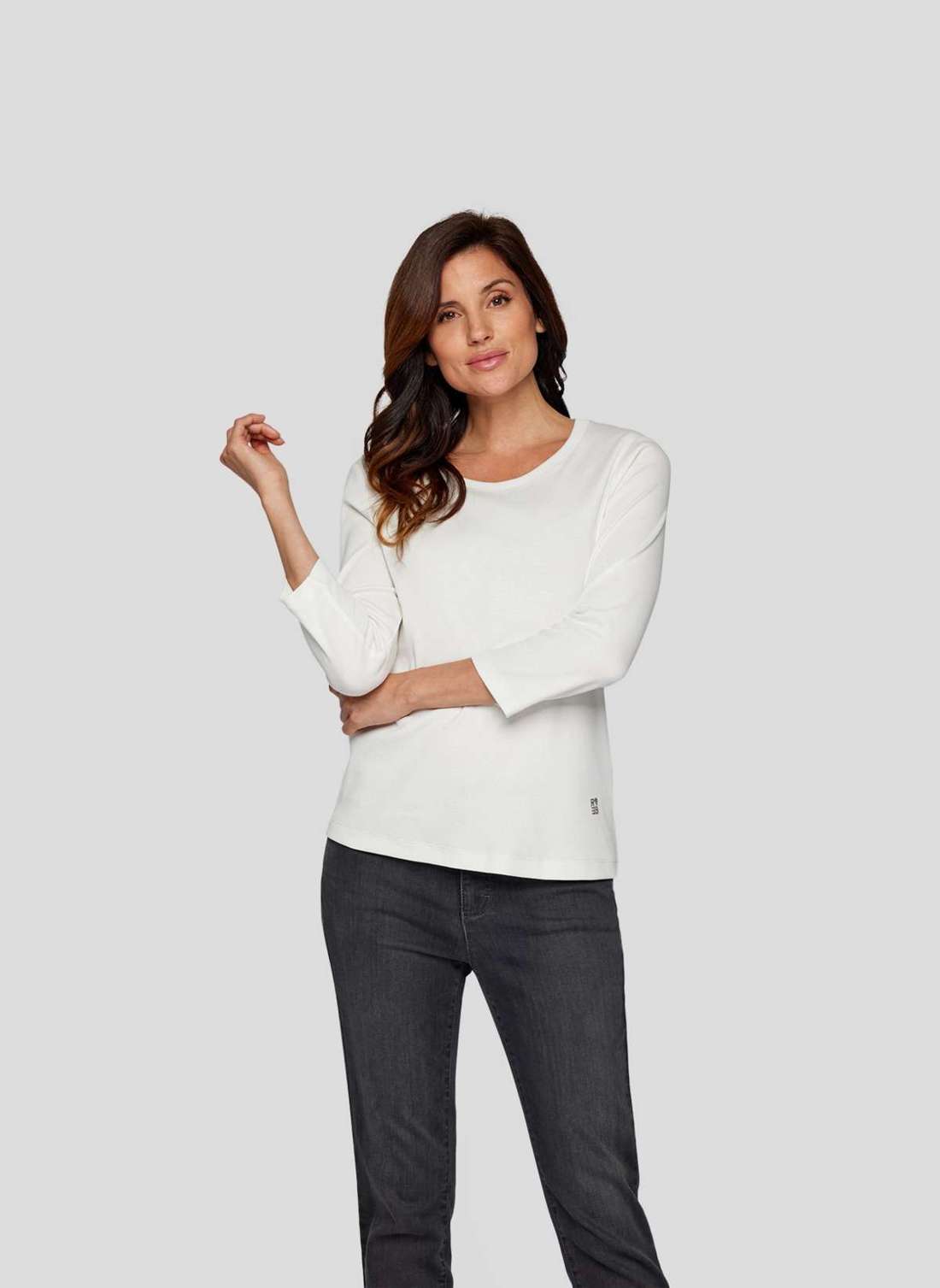 Рубашка с принтом Elegantes 3/4-Arm-Shirt für vielseitige Looks