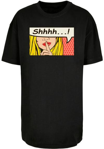 футболка Damen Ladies Silent Sign Comic Boyfriend Tee