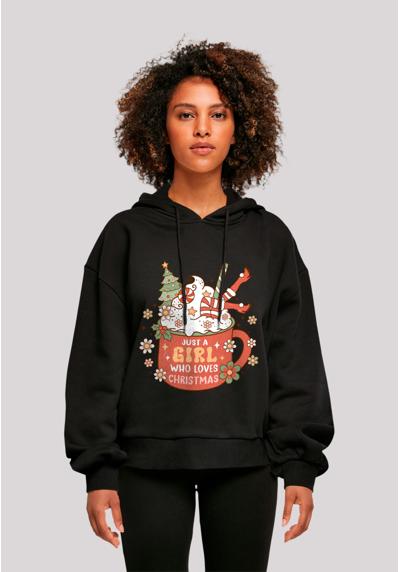 Толстовка с капюшоном Just A Girl Who Loves Weihnachten Hot Chocolate