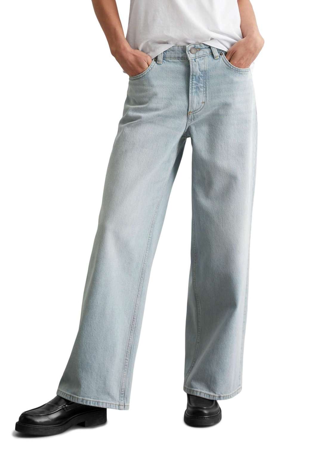 Широкие джинсы aus Organic-Cotton-Lyocell-Mix