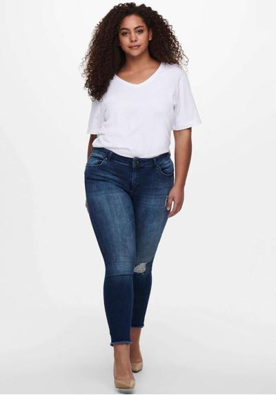 Джинсы скинни с бахромой по краю CARWILLY REG SKINNY ANK JEANS