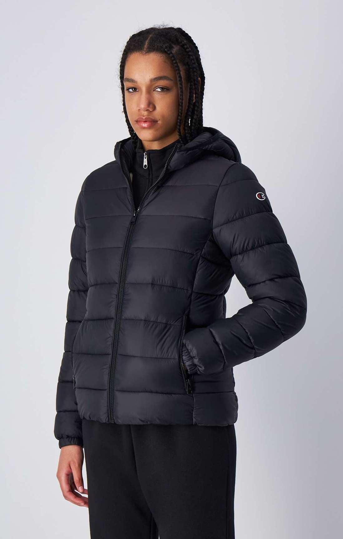 Стеганая куртка с капюшоном Hooded Polyfilled Jacket