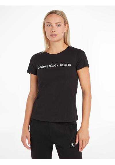 Футболка с надписью-логотипом CK CORE INSTIT LOGO SLIM FIT TEE