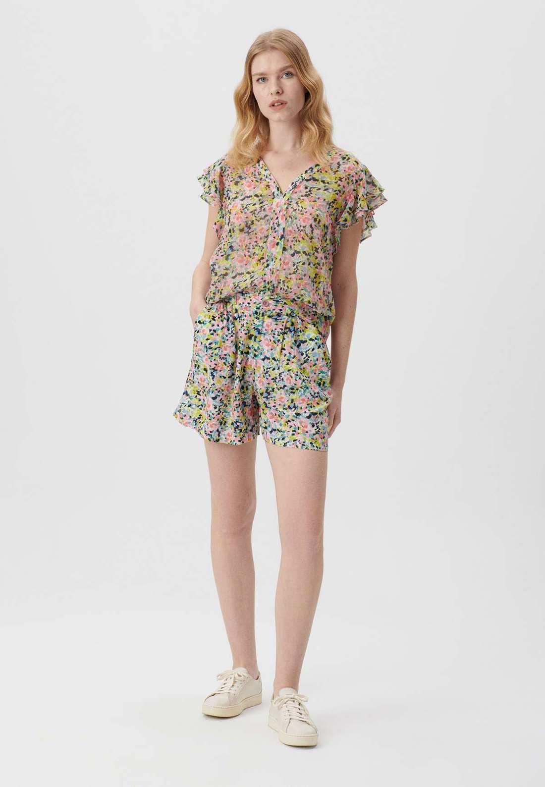 Блузка с длинными рукавами SHORT SLEEVE BLOUSE