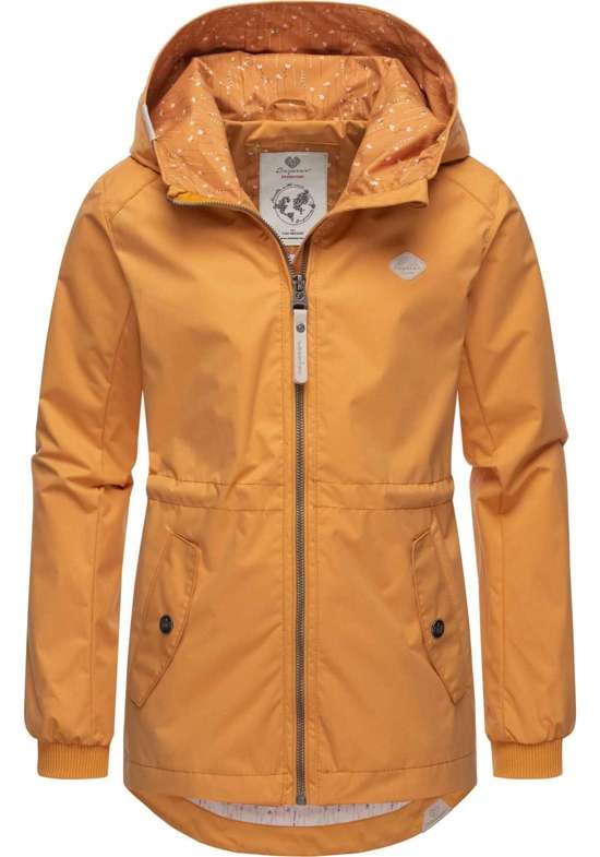 Уличная куртка с капюшоном, стильная переходная куртка для девочек с милой