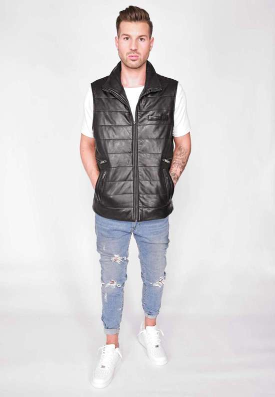 Кожаный жилет 3102179