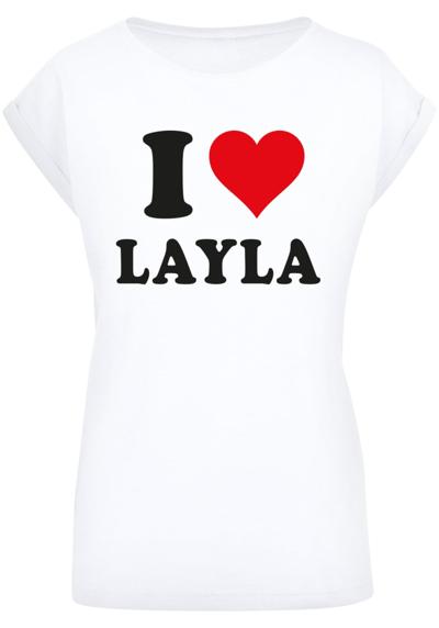 футболка Damen Ladies I Love Layla T-Shirt
