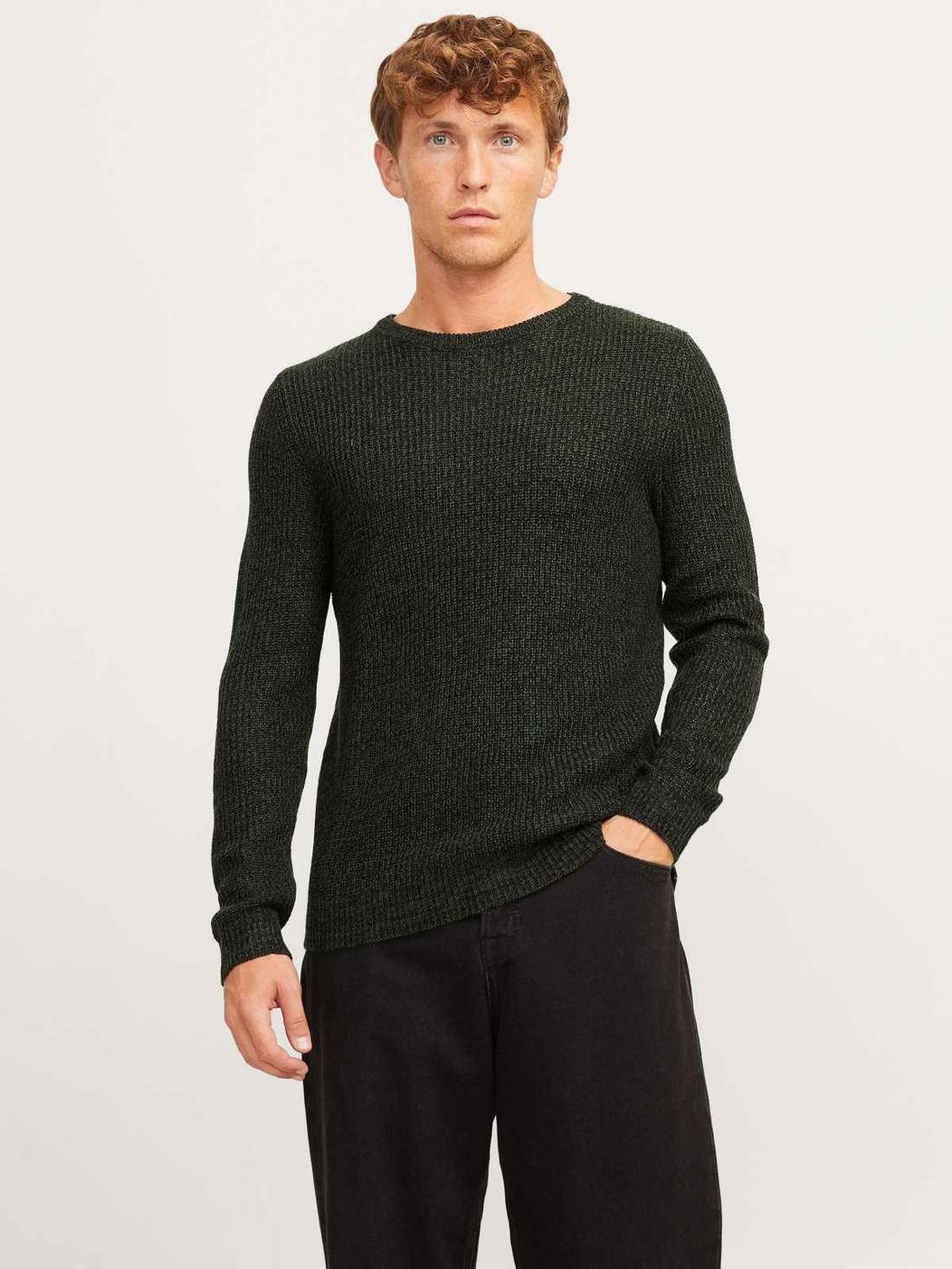 Свитер с круглым вырезом JJELEWIS KNIT CREW NECK SN