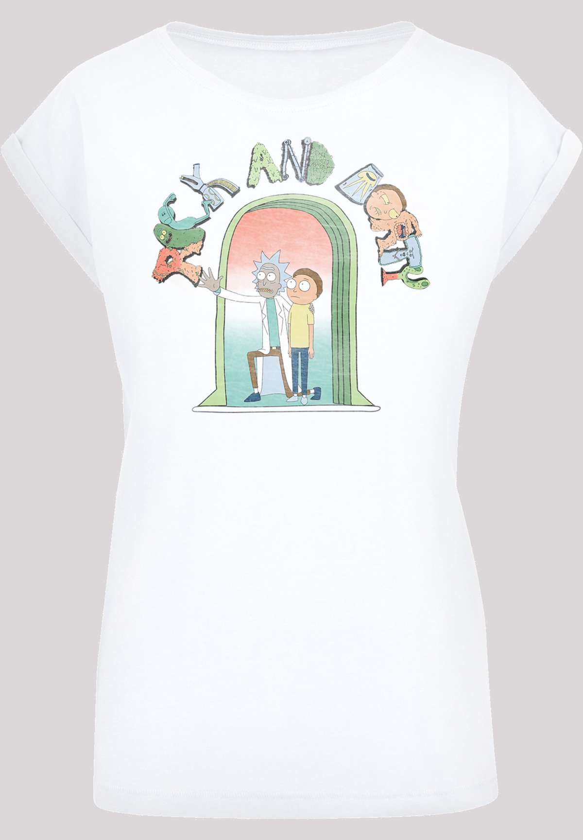 Рубашка с коротким рукавом Damen Icon Doors with Ladies Extended Shoulder Tee