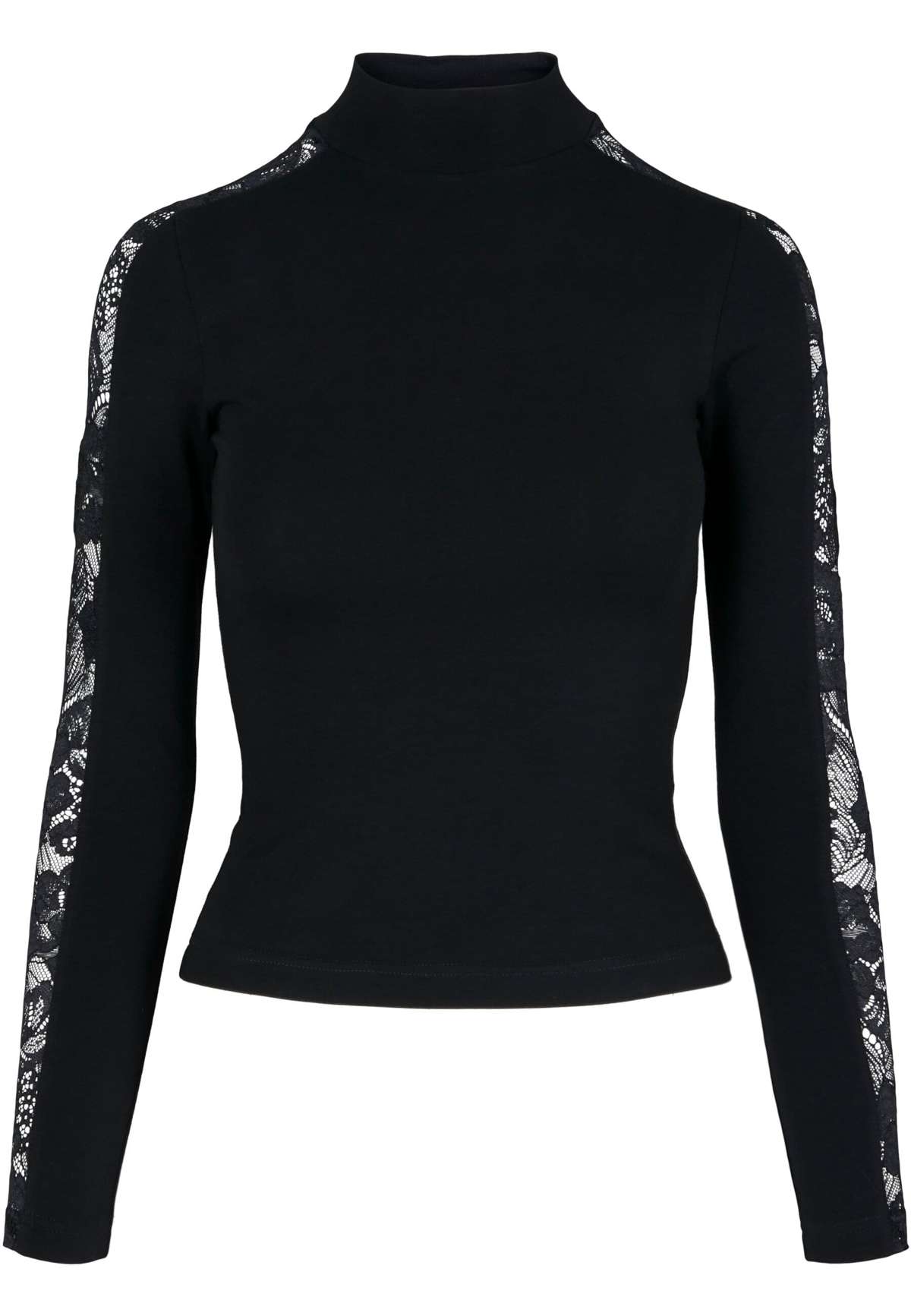 футболка Urban Classics Damen Ladies Lace Striped LS