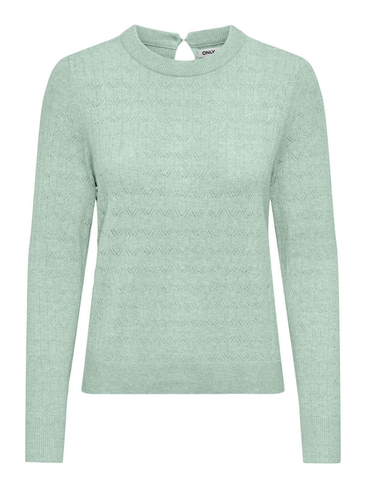 Свитер с круглым вырезом ONLANDRIA LS BACK DETAIL O-NECK CC KNT