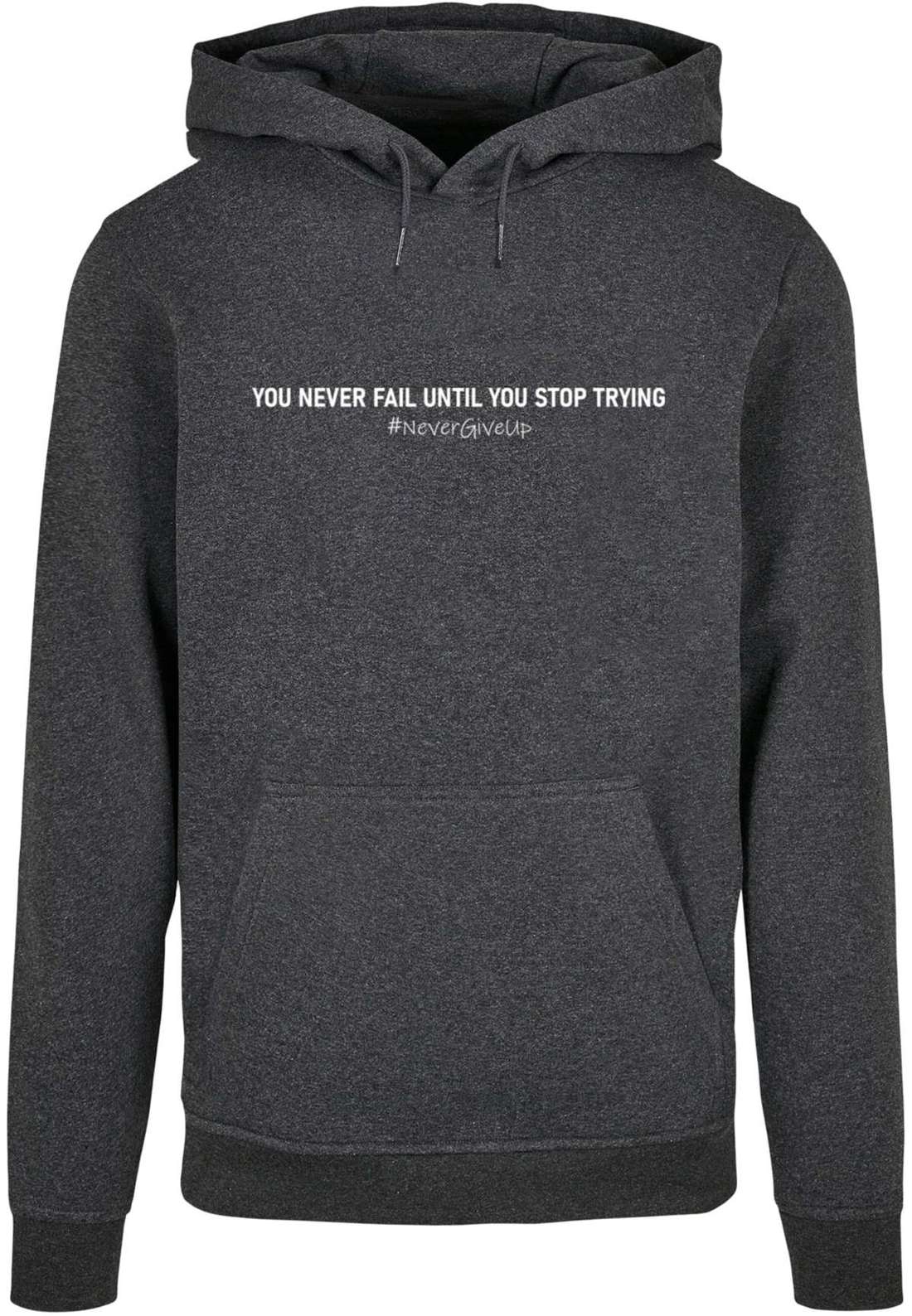 Толстовка с капюшоном Herren Never Give Up Basic Hoody