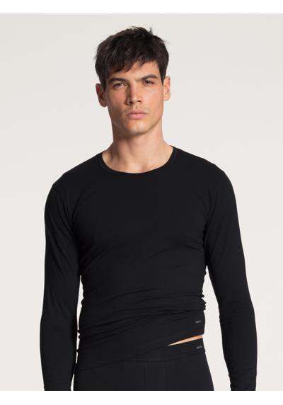 Рубашка с длинными рукавами и круглым вырезом Cotton Code