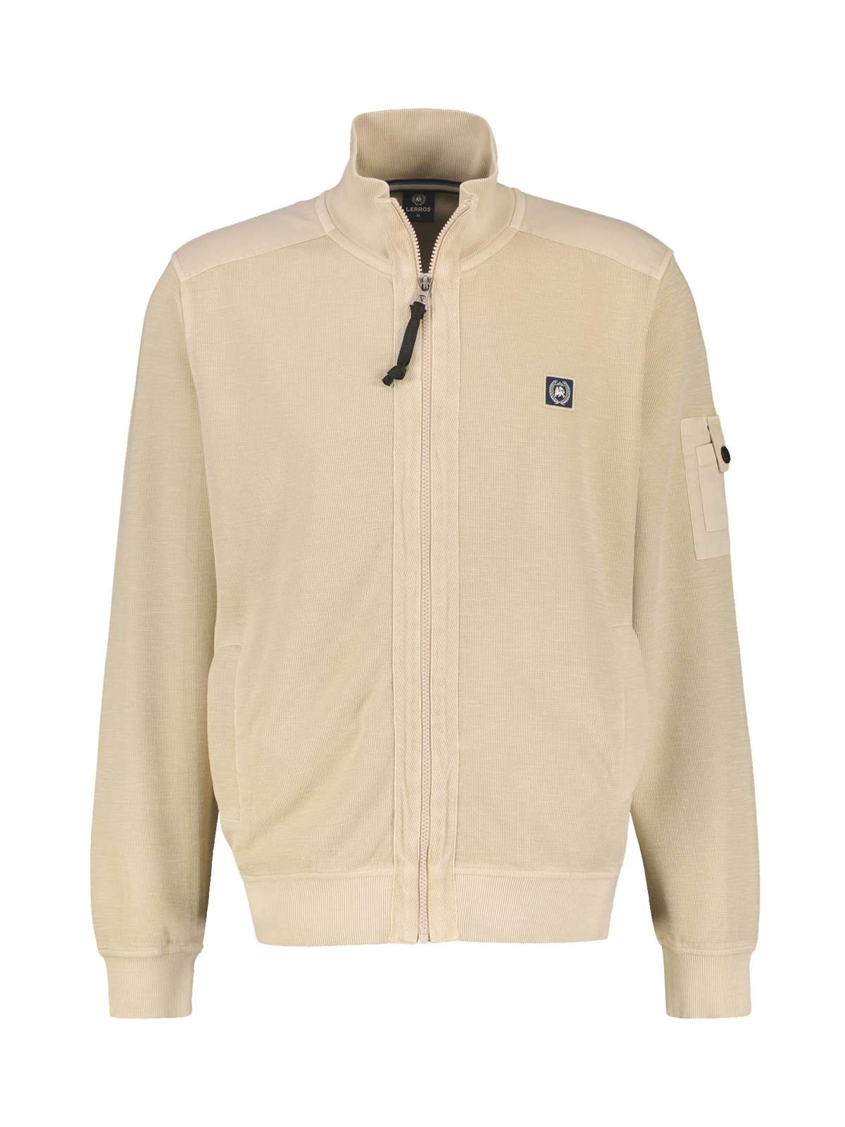 Толстовка LERROS Strukturierte Sweatjacke mit Details