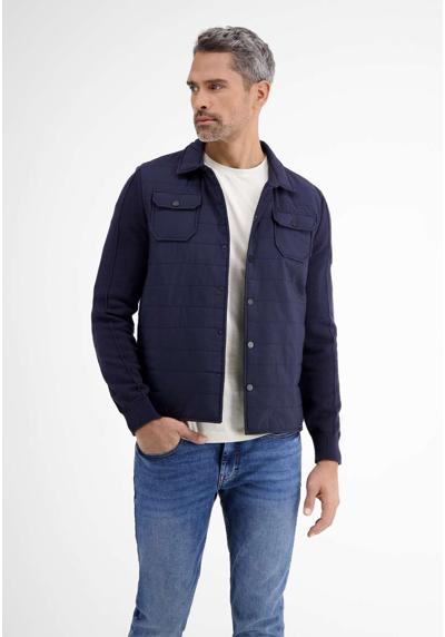 Кардиган LERROS Strickjacke mit Nylon-Steppoptik