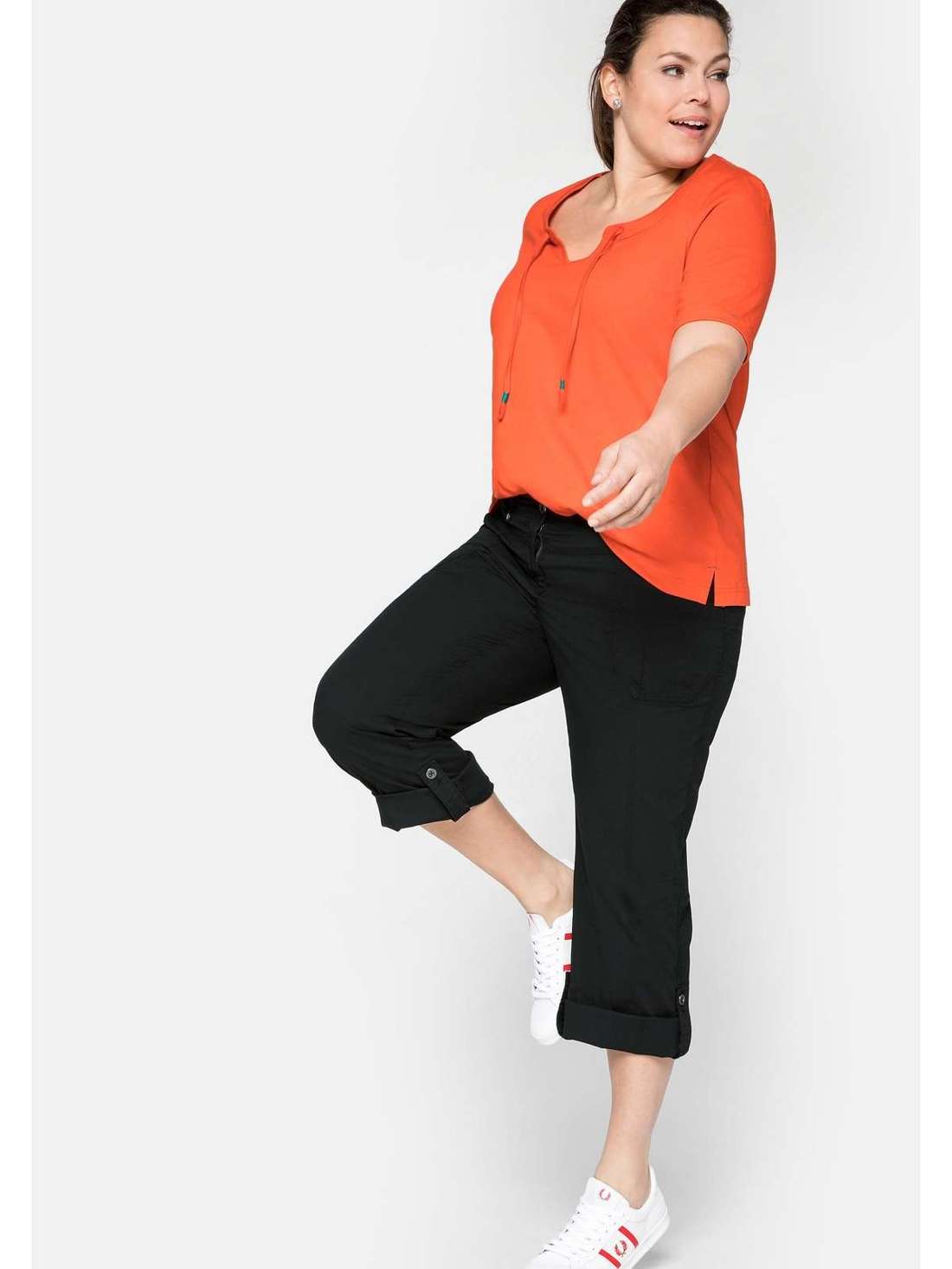 Брюки-карго с функцией подворачивания. Große Größen