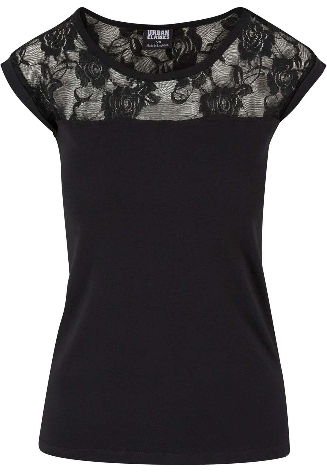 Рубашка с коротким рукавом Urban Classics Damen Ladies Top Laces Tee