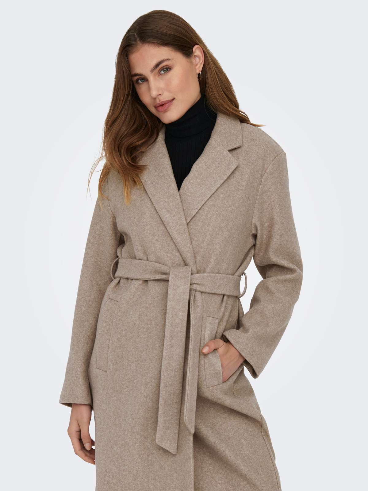 Длинное пальто ONLTRILLION LONG BELT COATIGAN PNT NOOS