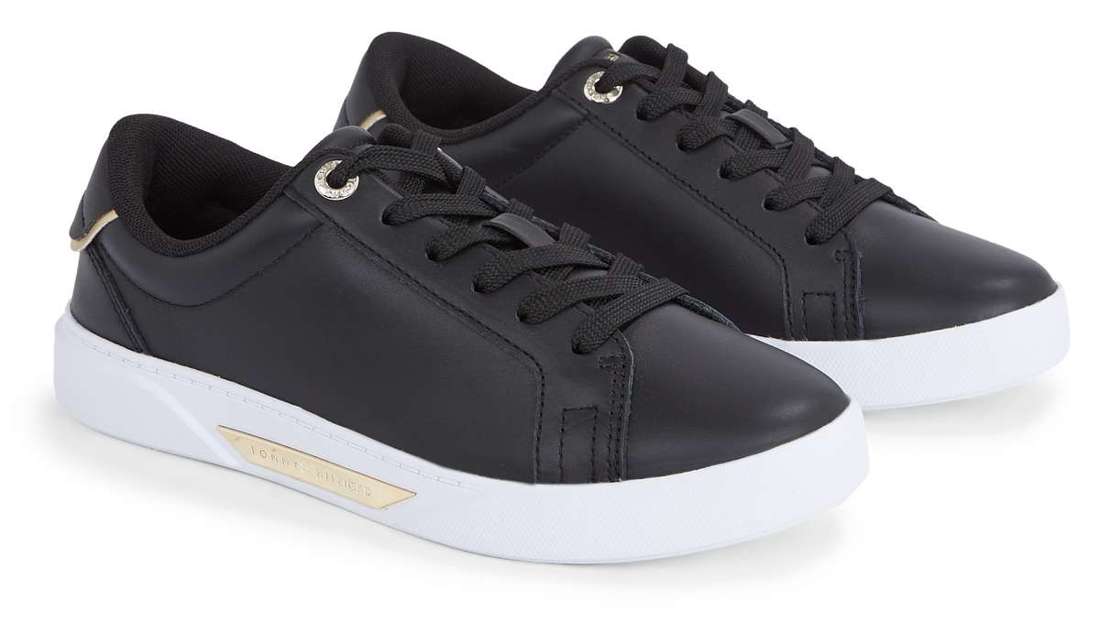 Кроссовки на платформе с золотистыми деталями CHIC HW COURT SNEAKER