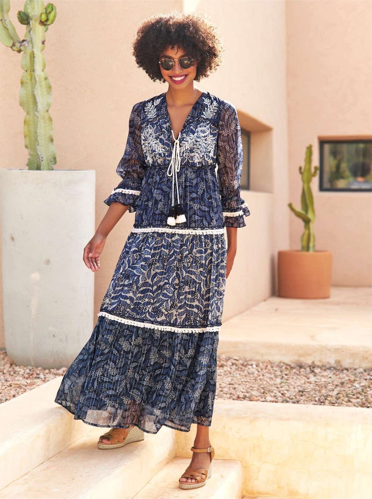 Платье макси Druck-Kleid