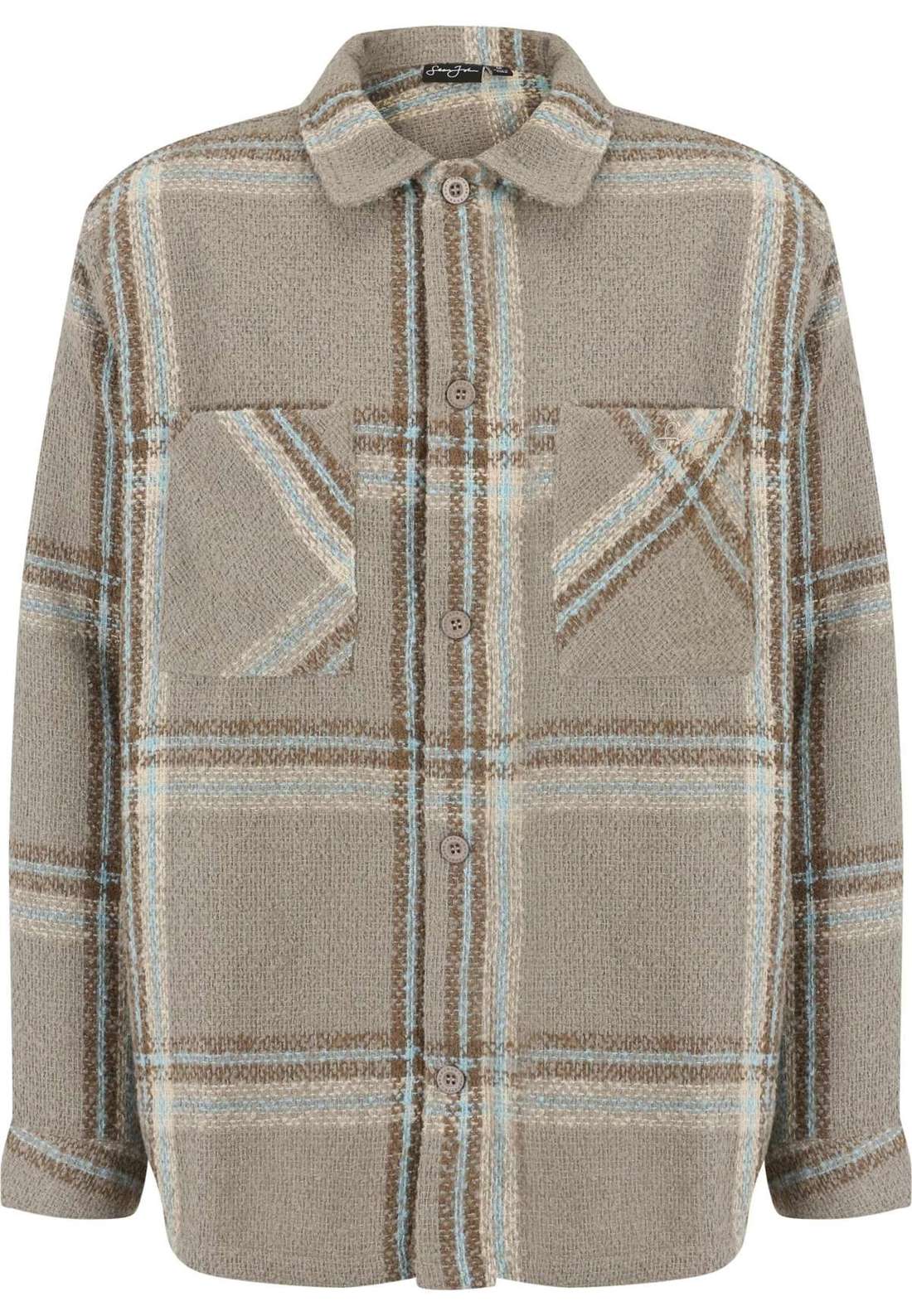 Рубашка с коротким рукавом Herren JM231-006-02 SJ Script Logo Bouclé Overshirt