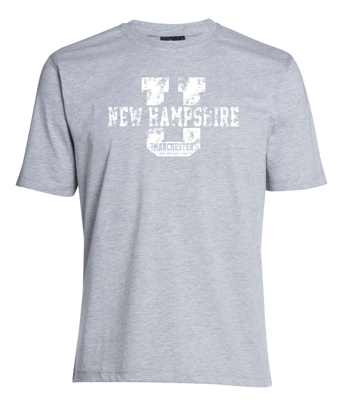 Футболка с крупным принтом спереди и стразами NEW HAMPSHIRE