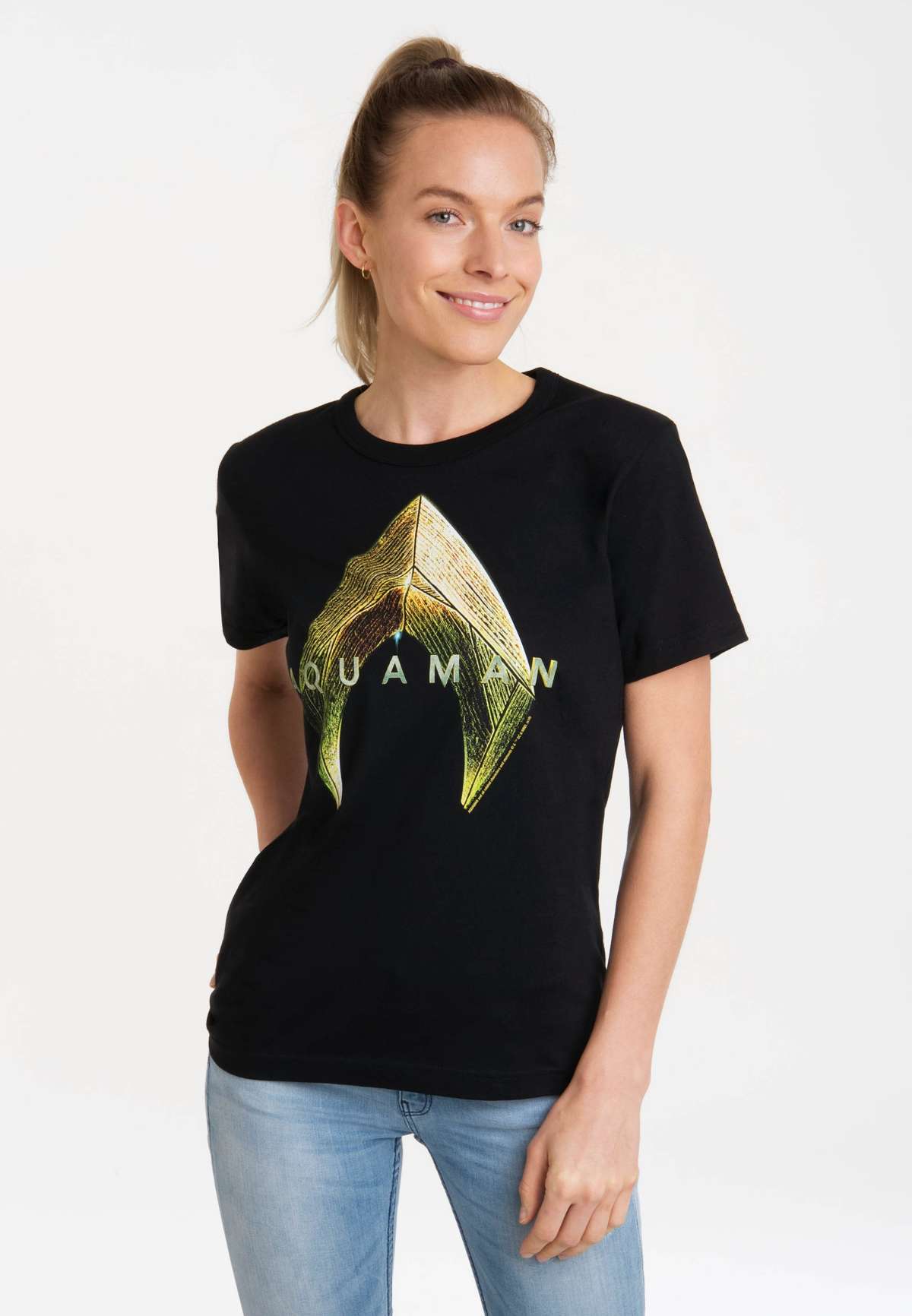 Футболка с лицензионным принтом DC Comics - Aquaman Logo