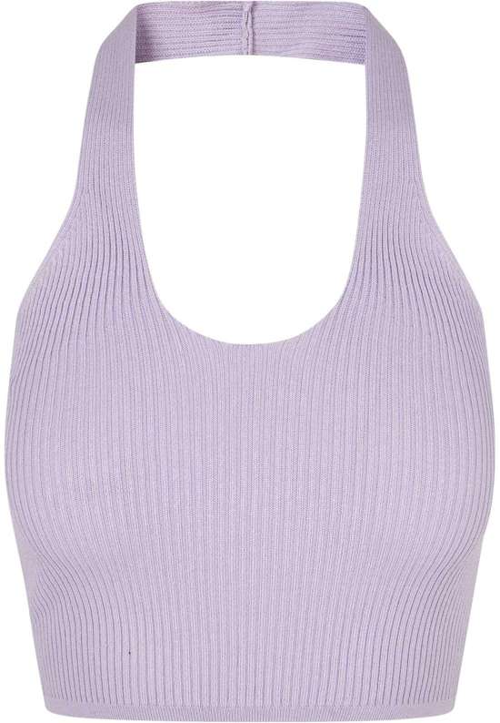 Мышечная рубашка Urban Classics Damen Ladies Rib Knit Crossed Neckholder Top