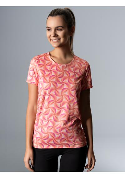 футболка TRIGEMA Sport T-Shirt mit modischem Allover-Print