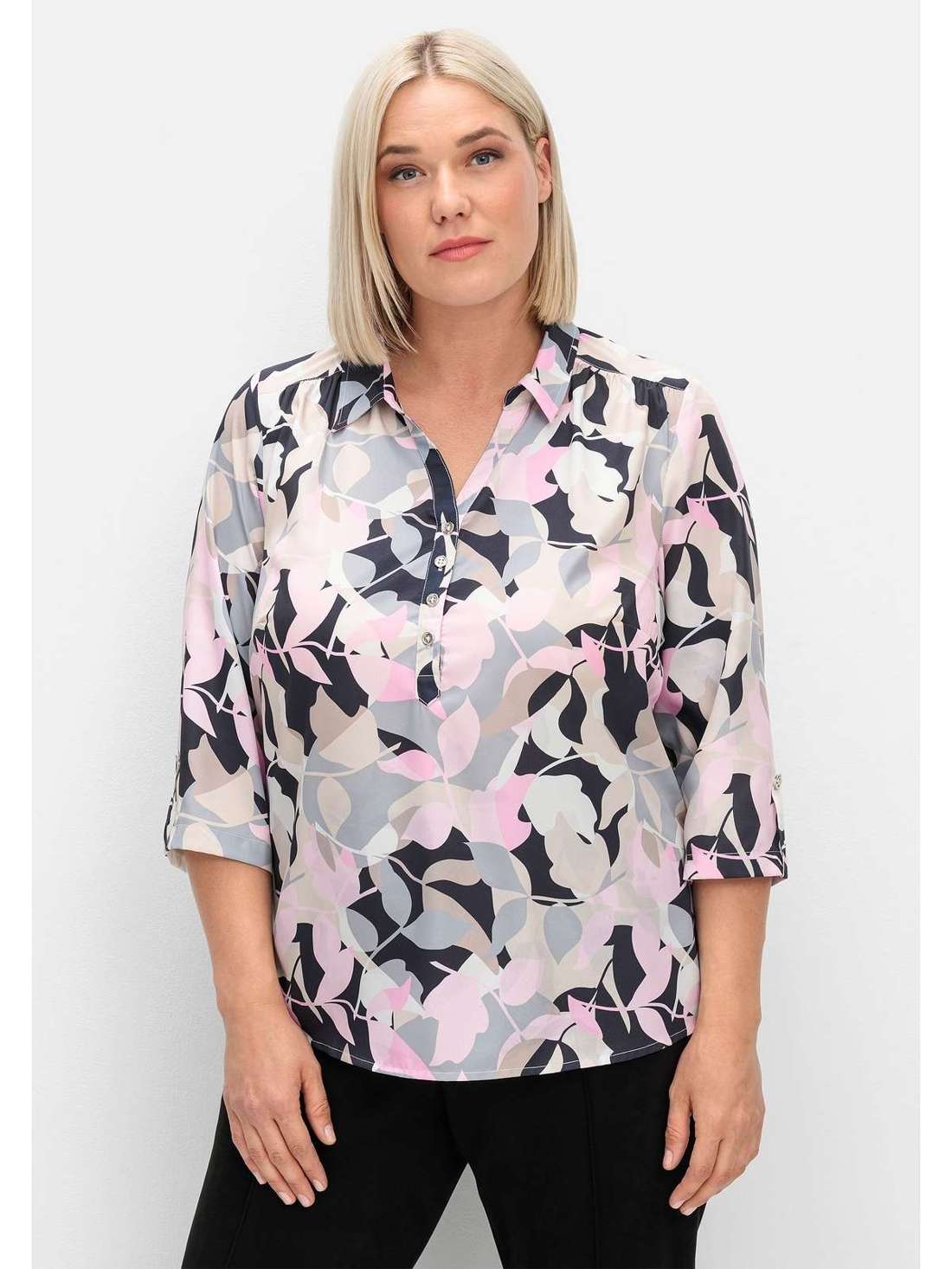 Туника с блузочным воротником Große Größen