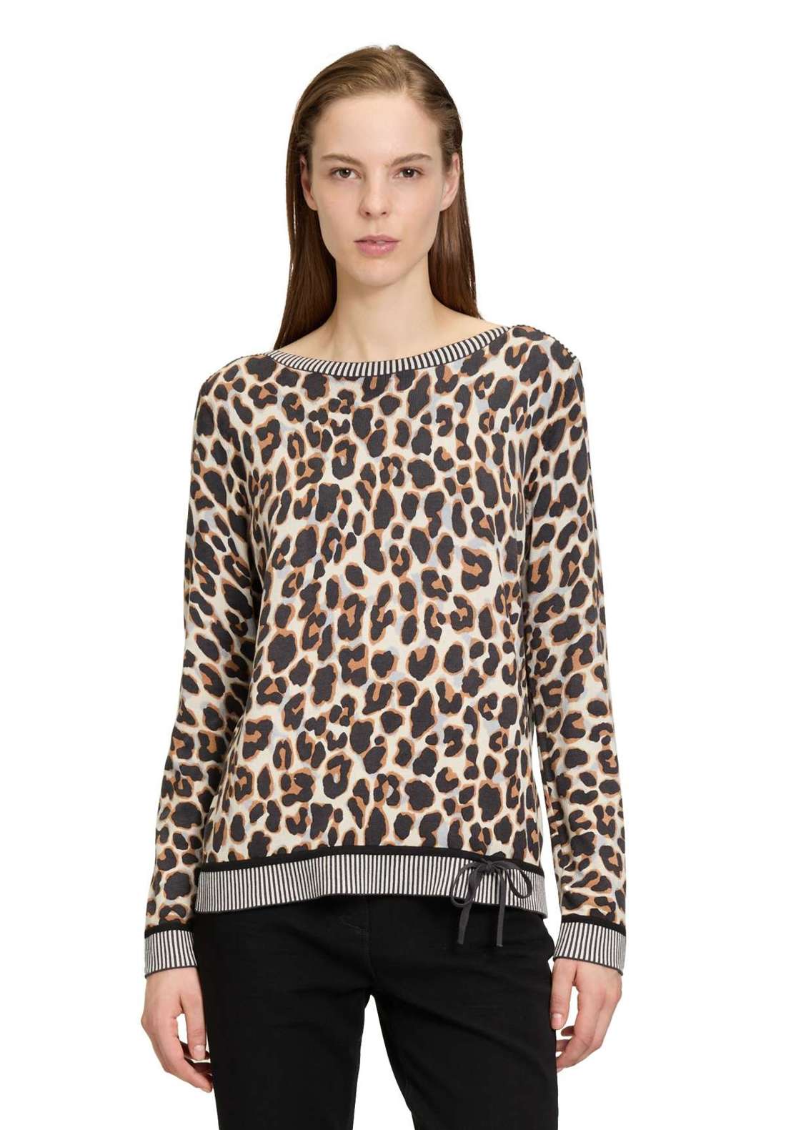 Вязаный свитер Strickpullover mit Tunnelzug