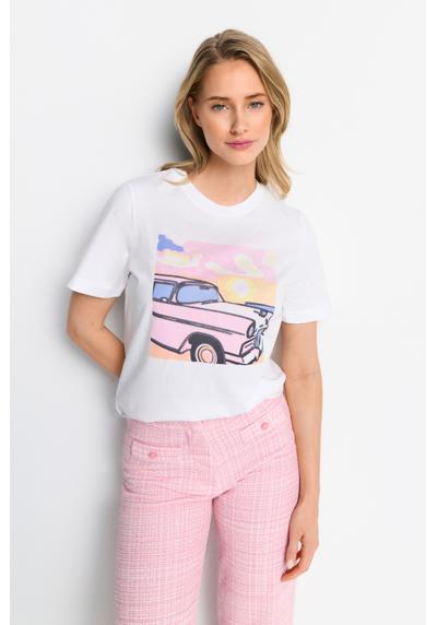 Рубашка с принтом, принт машины Барби