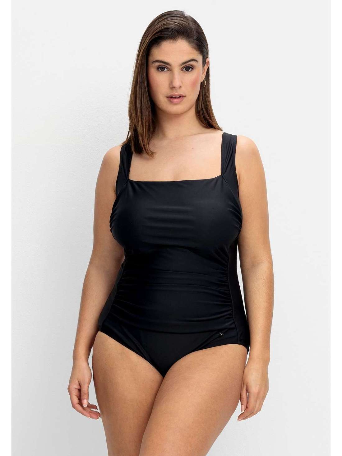 Купальник с рюшами и моделирующей вставкой Große Größen