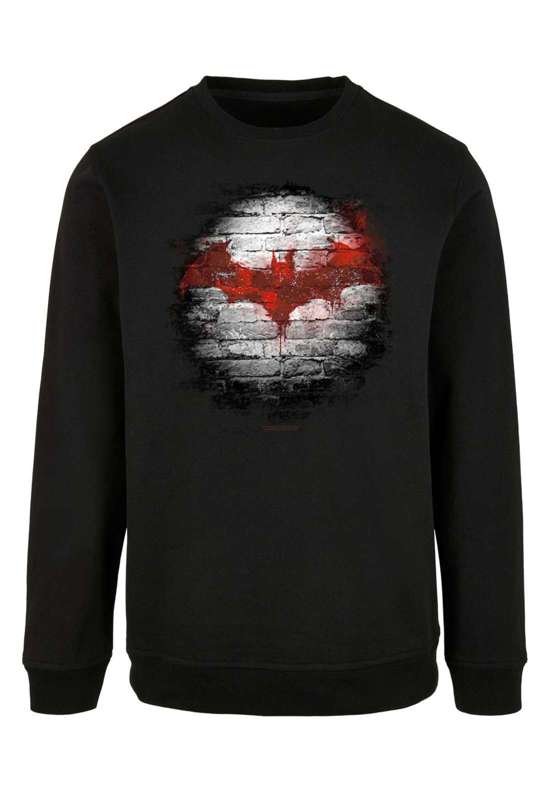 Свитер с круглым вырезом Herren Batman Logo Wall with Basic Crewneck