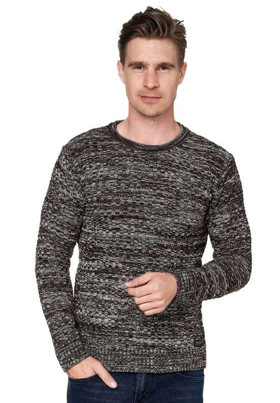 Вязаный свитер в пестрый дизайн