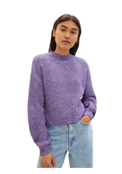 Вязаный свитер с вышивкой логотипа