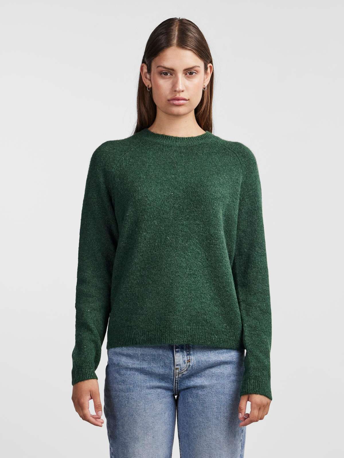 Вязаный свитер PCJULIANA LS O-NECK KNIT NOOS BC