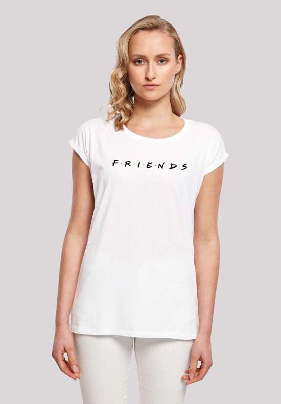 футболка `FRIENDS TV Serie Text Logo WHT`