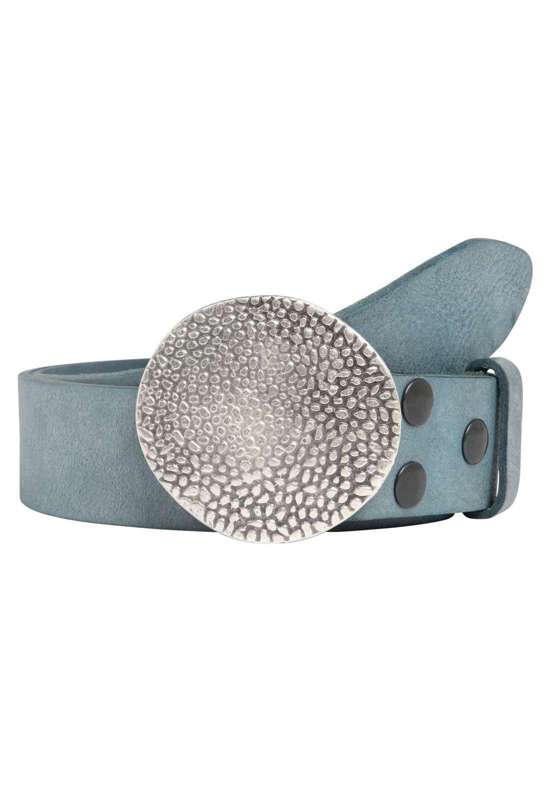 Кожаный ремень со сменной застежкой. Noppen Rund