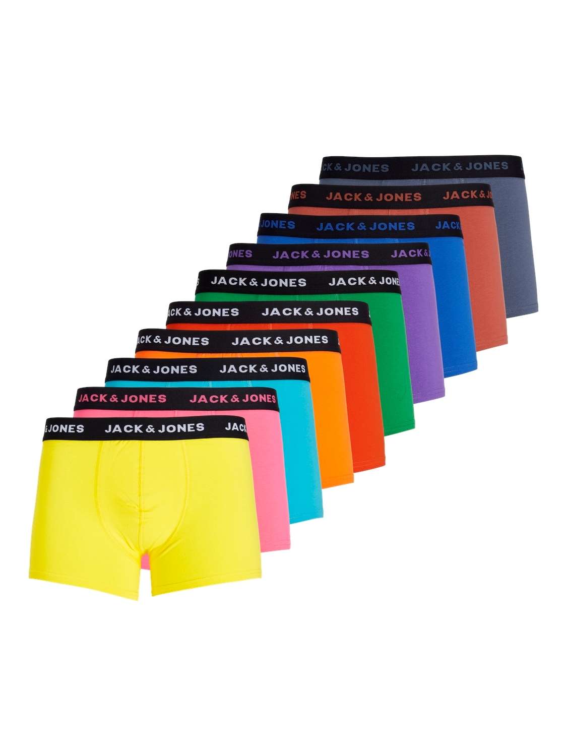 Боксеры JACDAVID SOLID TRUNKS 10 PACK