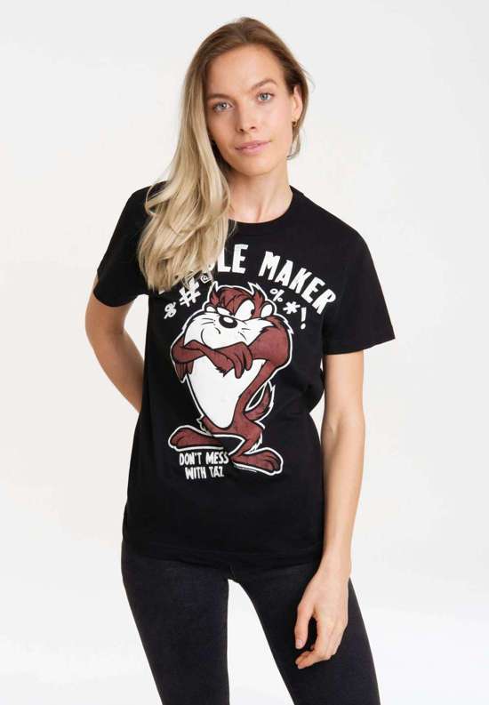 Футболка с лицензионным принтом Looney Tunes - Taz, Trouble Maker