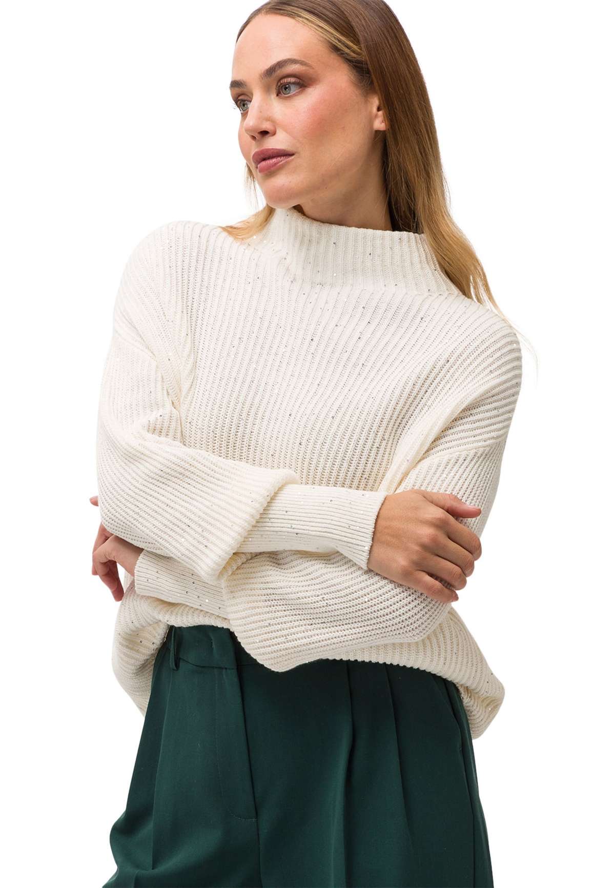 Вязаный свитер zero Strickpullover mit Pailletten