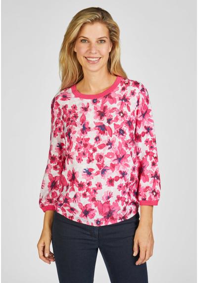 Классическая блузка Geblumte Bluse mit Gummizug