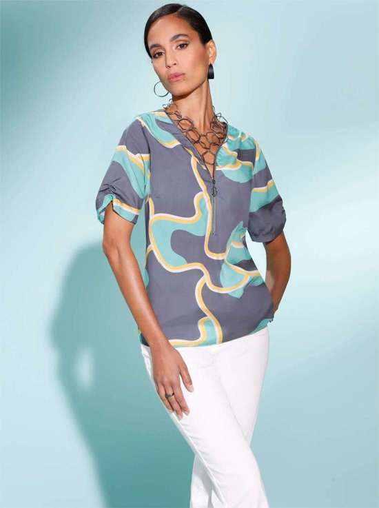 Блузка с принтом