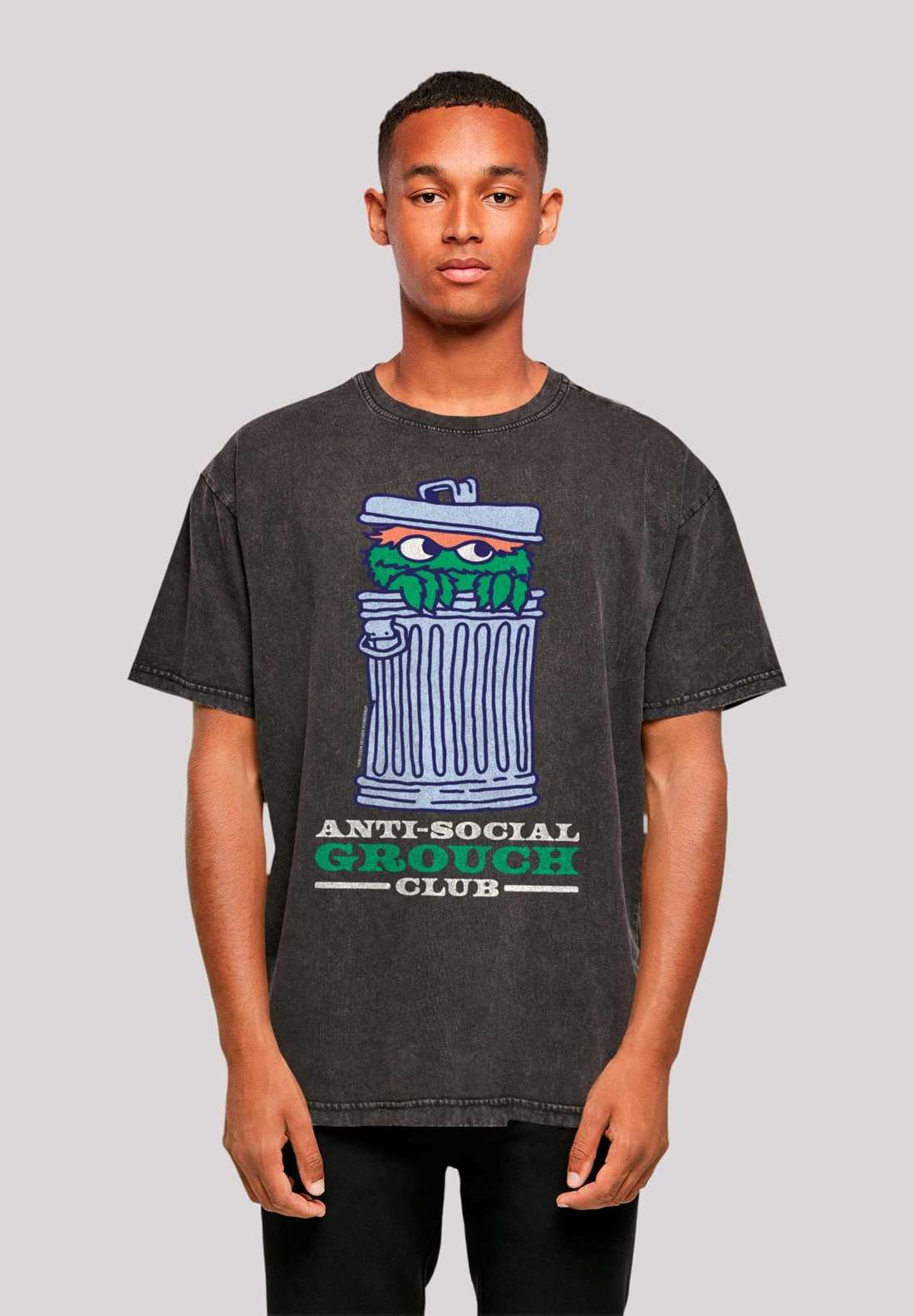 футболка Sesamstraße Anti Social Grouch Club